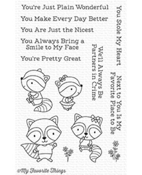 My Favorite Things Raving Raccoons Clear Stamps (CS-257)