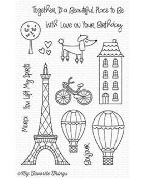 My Favorite Things In Paris Clear Stamps (CS-265)