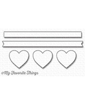 My Favorite Things Die-Namics Hearts In A Row Horizontal (MFT-1247)