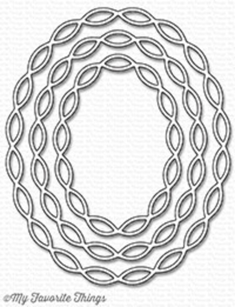 My Favorite Things Die-Namics Linked Chain Oval Frames (MFT-1251)