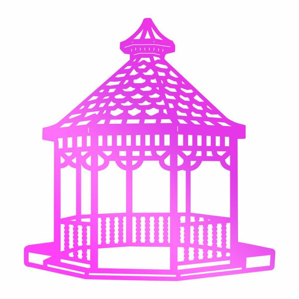 Couture Creations Hot Foil Stamp Gazebo (CO725744) Couture Creations Hot Foil Stamp Gazebo (CO725744)
