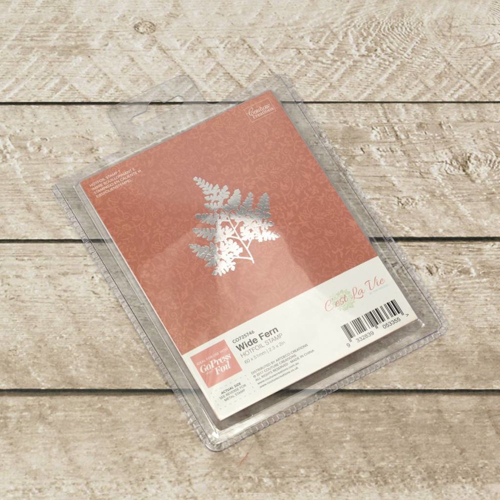 Couture Creations Hot Foil Stamp Wide Fern (CO725746) Couture Creations Hot Foil Stamp Wide Fern (CO725746)