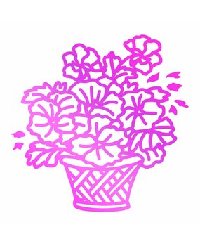 Couture Creations Hot Foil Stamp Basket Of Flowers (CO725749) Couture Creations Hot Foil Stamp Basket Of Flowers (CO725749)