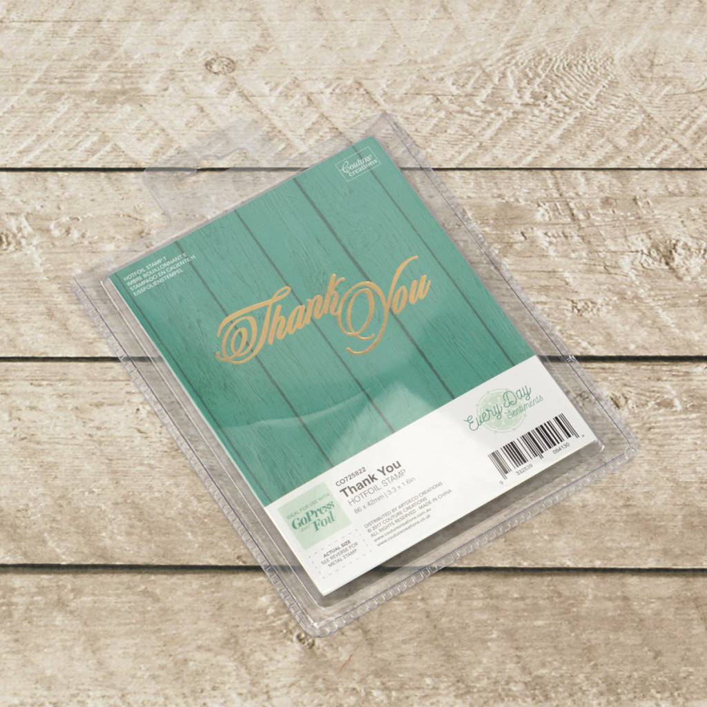 Couture Creations Hot Foil Stamp Thank You (CO725822) Paperpads.nl