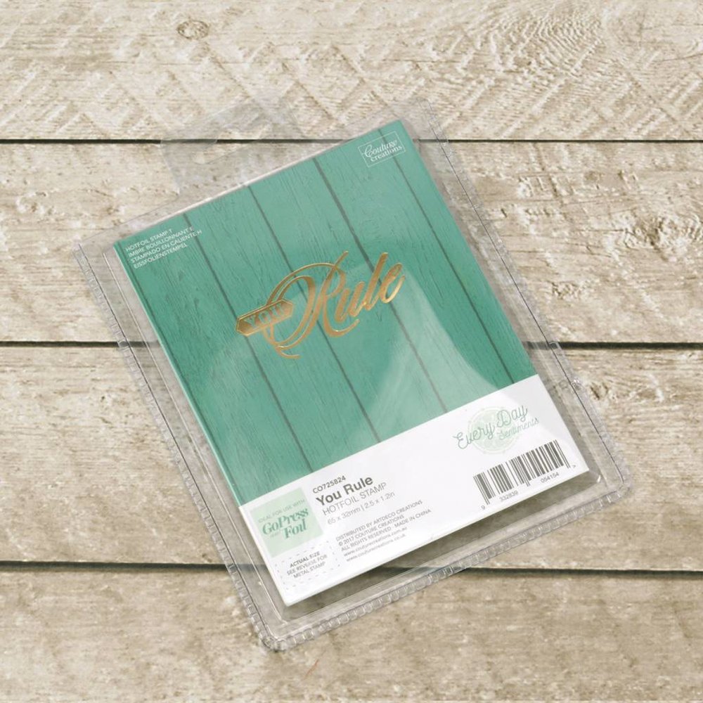 Couture Creations Hot Foil Stamp You Rule (CO725824)