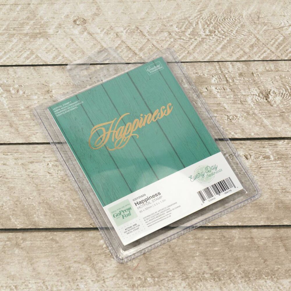 Couture Creations Hot Foil Stamp Happiness (CO725826) Couture Creations Hot Foil Stamp Happiness (CO725826)
