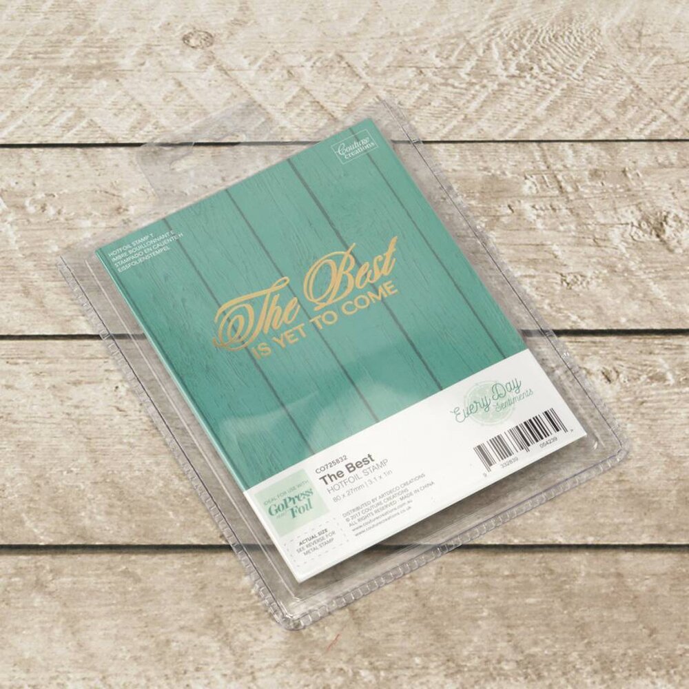 Couture Creations Hot Foil Stamp The Best (CO725832) Couture Creations Hot Foil Stamp The Best (CO725832)