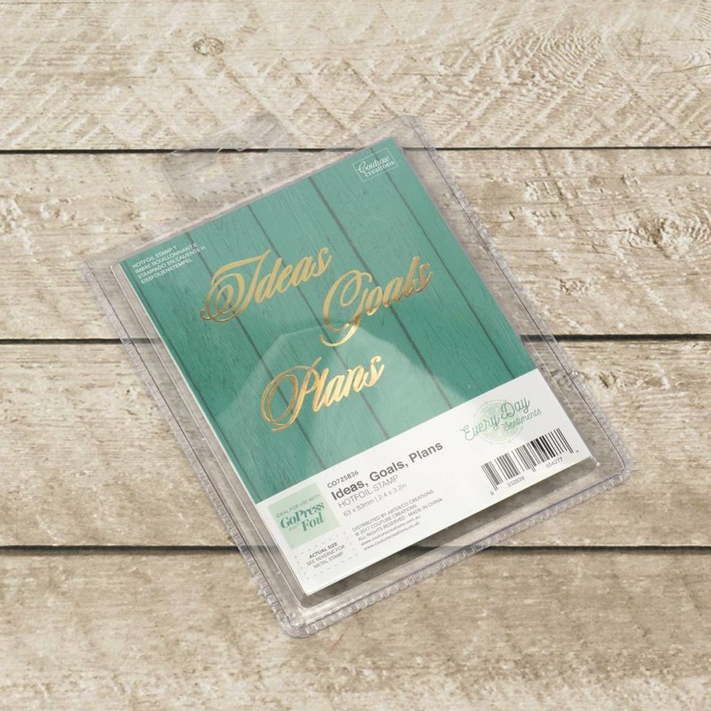 Couture Creations Hot Foil Stamp Ideas, Goals, Plans (CO725836) Couture Creations Hot Foil Stamp Ideas, Goals, Plans (CO725836)