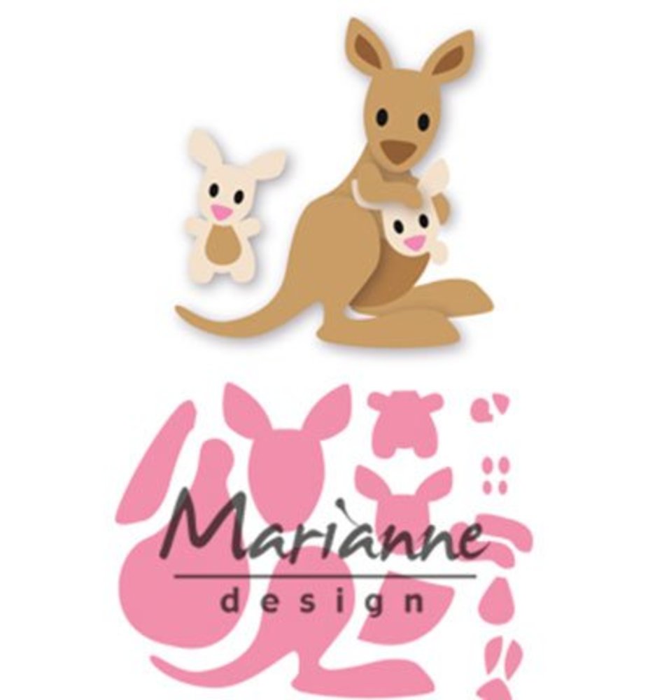 Marianne Design Collectable Eline's Kangaroo & Baby (COL1446) Marianne Design Collectable Eline's Kangaroo & Baby (COL1446)
