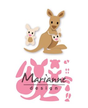 Marianne Design Collectable Eline's Kangaroo & Baby (COL1446) Marianne Design Collectable Eline's Kangaroo & Baby (COL1446)