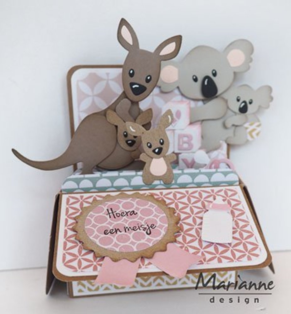 Marianne Design Collectable Eline's Kangaroo & Baby (COL1446) Marianne Design Collectable Eline's Kangaroo & Baby (COL1446)