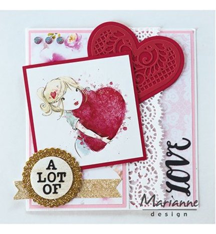 Marianne Design Craftable Lace Heart (CR1428) Marianne Design Craftable Lace Heart (CR1428)