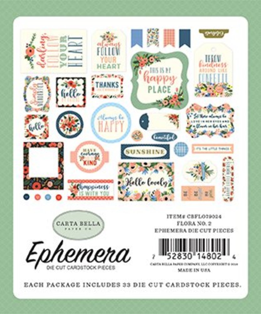 Carta Bella Flora no.2 Ephemera (CBFL079024) Carta Bella Flora no.2 Ephemera (CBFL079024)