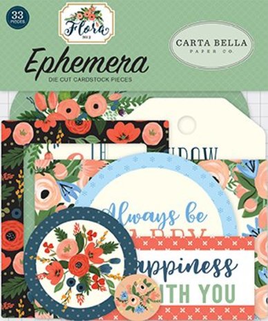 Carta Bella Flora no.2 Ephemera (CBFL079024) Carta Bella Flora no.2 Ephemera (CBFL079024)