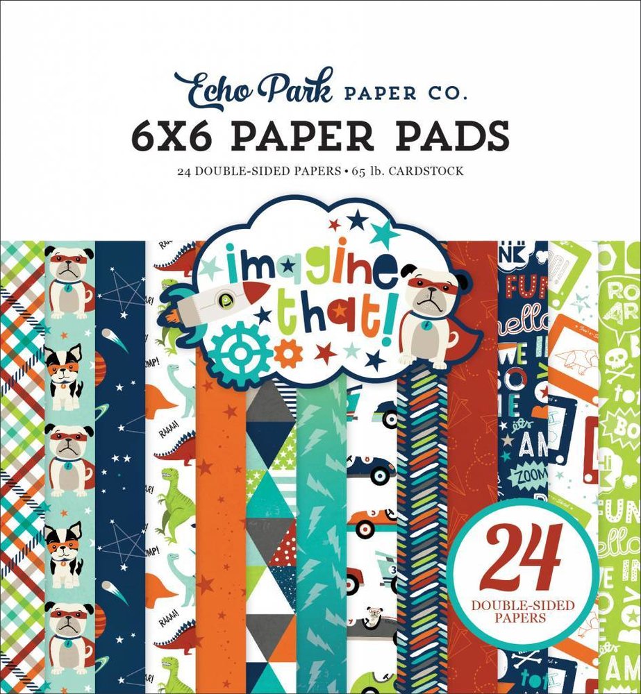 Echo Park Imagine That Boy 6x6 Inch Paper Pad (ITB147023)