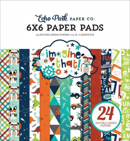 Echo Park Imagine That Boy 6x6 Inch Paper Pad (ITB147023)