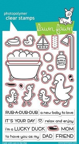 Lawn Fawn Rub-A-Dub-Dub Clear Stamps (LF1583) Lawn Fawn Rub-A-Dub-Dub Clear Stamps (LF1583)