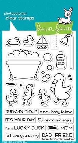 Lawn Fawn Rub-A-Dub-Dub Clear Stamps (LF1583) Lawn Fawn Rub-A-Dub-Dub Clear Stamps (LF1583)