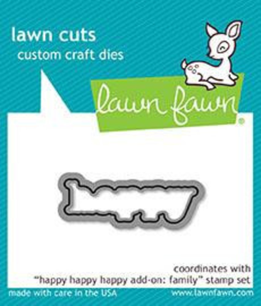 Lawn Fawn Happy Happy Happy Add-On: Family Die (LF1586) Lawn Fawn Happy Happy Happy Add-On: Family Die (LF1586)