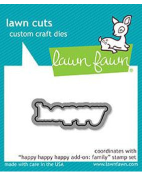 Lawn Fawn Happy Happy Happy Add-On: Family Die (LF1586) Lawn Fawn Happy Happy Happy Add-On: Family Die (LF1586)