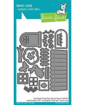 Lawn Fawn Scalloped Treat Box Spring House Add-On Dies (FL1609) Lawn Fawn Scalloped Treat Box Spring House Add-On Dies (FL1609)