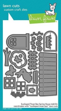 Lawn Fawn Scalloped Treat Box Spring House Add-On Dies (FL1609) Lawn Fawn Scalloped Treat Box Spring House Add-On Dies (FL1609)
