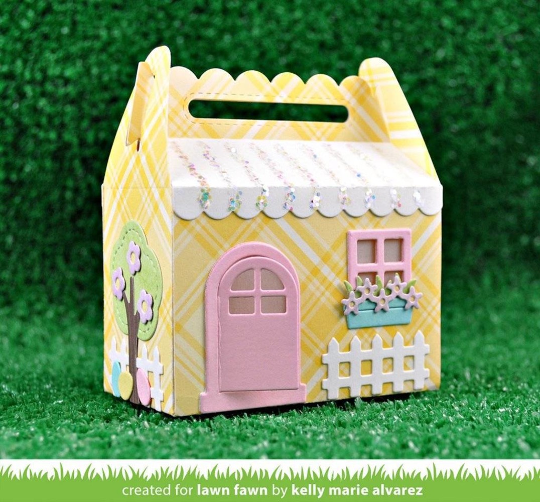 Lawn Fawn Scalloped Treat Box Spring House Add-On Dies (FL1609) Lawn Fawn Scalloped Treat Box Spring House Add-On Dies (FL1609)