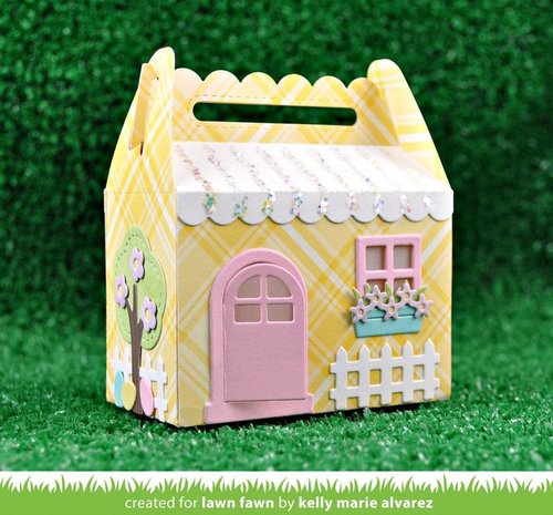 Lawn Fawn Scalloped Treat Box Spring House Add-On Dies (FL1609) Lawn Fawn Scalloped Treat Box Spring House Add-On Dies (FL1609)