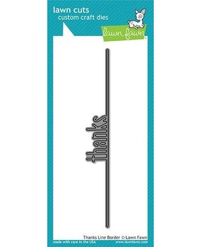 Lawn Fawn Thanks Line Border Die (LF1617)