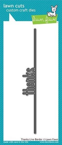 Lawn Fawn Thanks Line Border Die (LF1617)