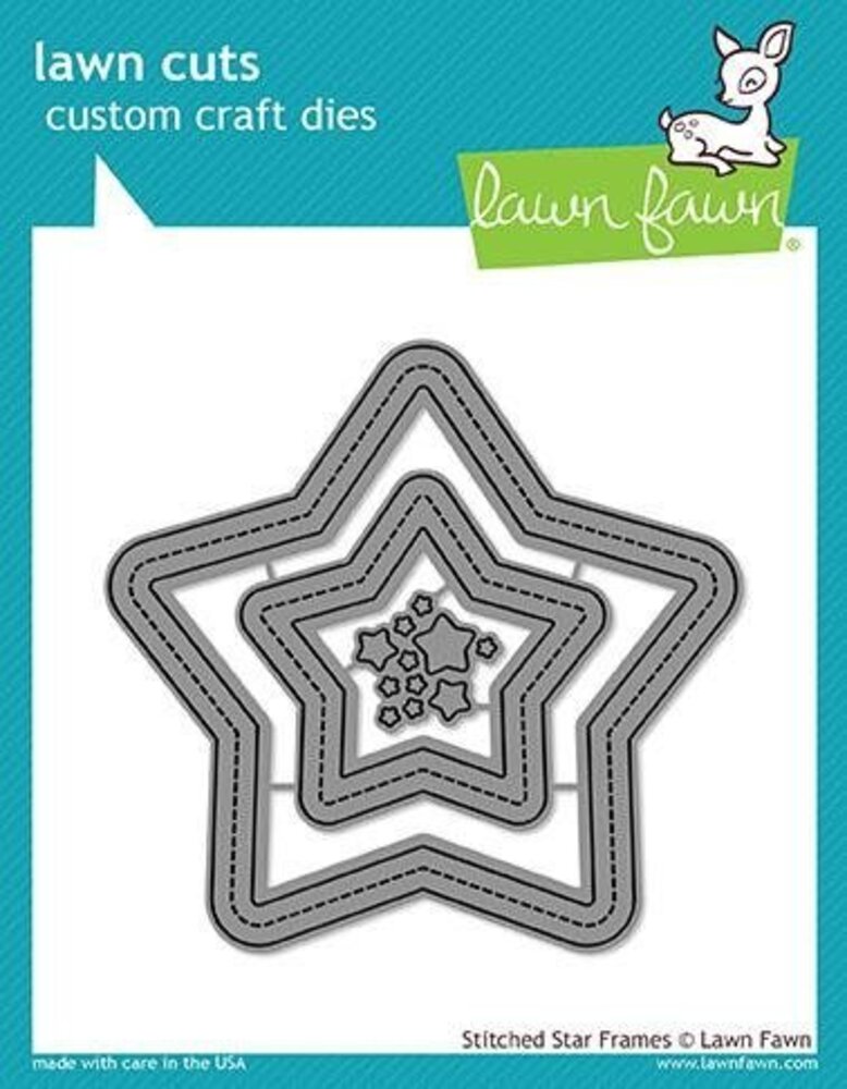 Lawn Fawn Stitched Star Frames Dies (LF1630)