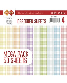 Card Deco Designer Sheets Tartan Pastels 6x6 Inch Mega Pack (CDDSMP004) Card Deco Designer Sheets Tartan Pastels 6x6 Inch Mega Pack (CDDSMP004)