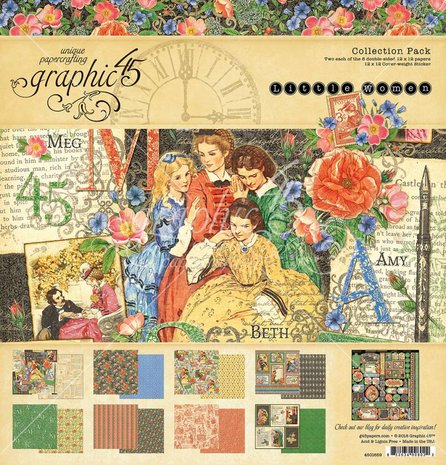 Graphic 45 Little Women 12x12 Inch Collection Pack (4501659)