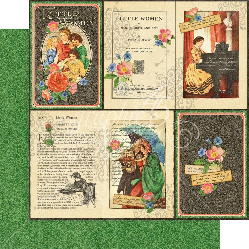 Graphic 45 Little Women 12x12 Inch Collection Pack (4501659)