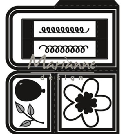 Marianne Design Craftable Card Box (CR1433) Marianne Design Craftable Card Box (CR1433)