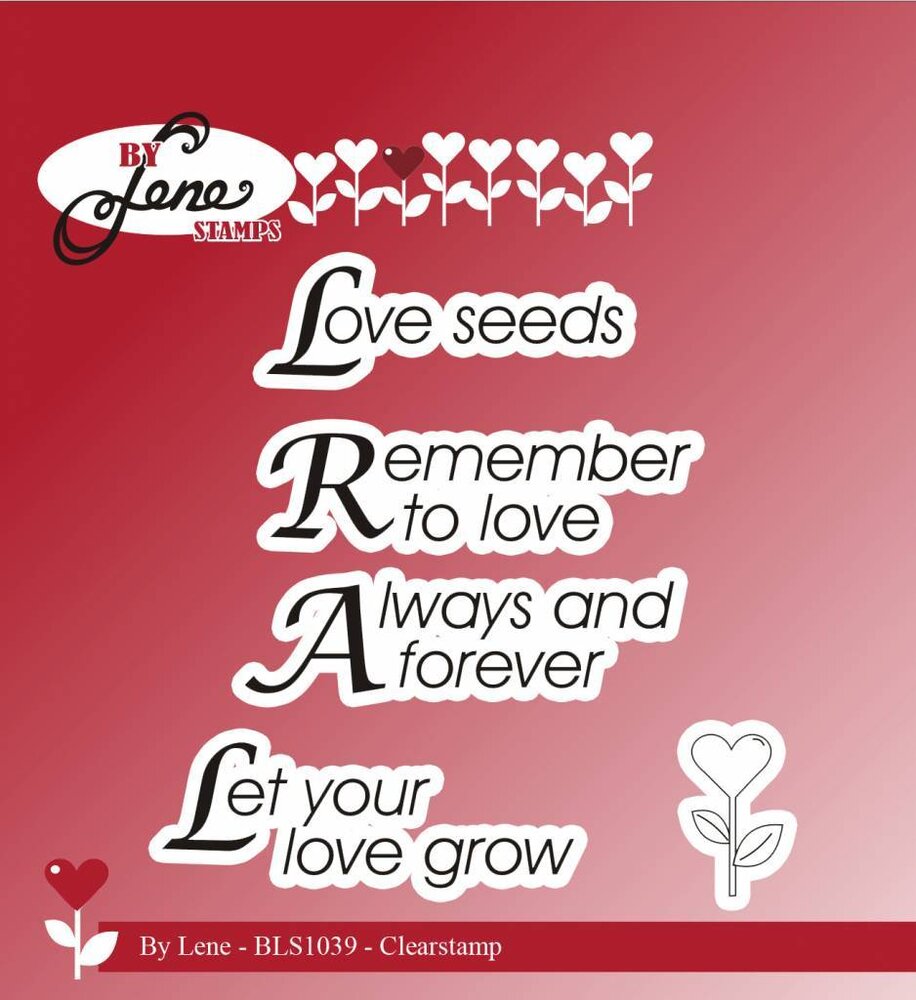 By Lene Clear Stamps Love Texts (BLS1039) By Lene Clear Stamps Love Texts (BLS1039)