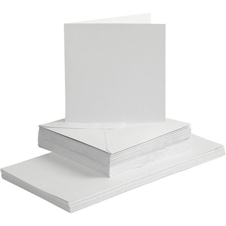 Paperpads.nl SELECT Kaarten & Enveloppen Set Wit 15x15 cm  (23115) Paperpads.nl SELECT Kaarten & Enveloppen Set Wit 15x15 cm  (23115)