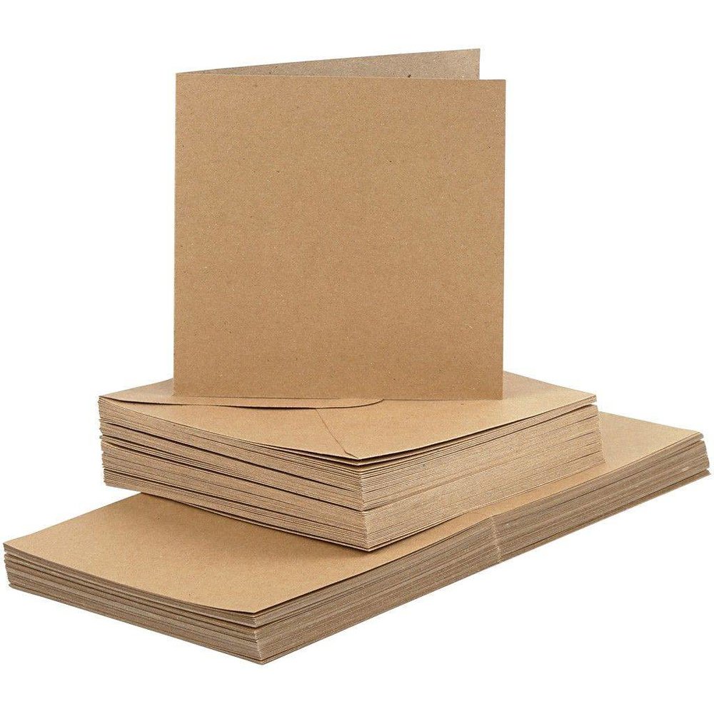 Paperpads.nl SELECT Kaarten & Enveloppen Set Naturel 15x15 cm  (23117) Paperpads.nl SELECT Kaarten & Enveloppen Set Naturel 15x15 cm  (23117)
