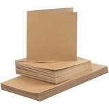 Paperpads.nl SELECT Kaarten & Enveloppen Set Naturel 15x15 cm  (23117)