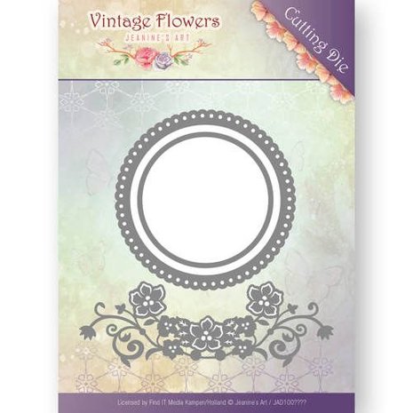 Jeanine's Art Vintage Flowers Flowers And Circles Die (JAD10034) Jeanine's Art Vintage Flowers Flowers And Circles Die (JAD10034)