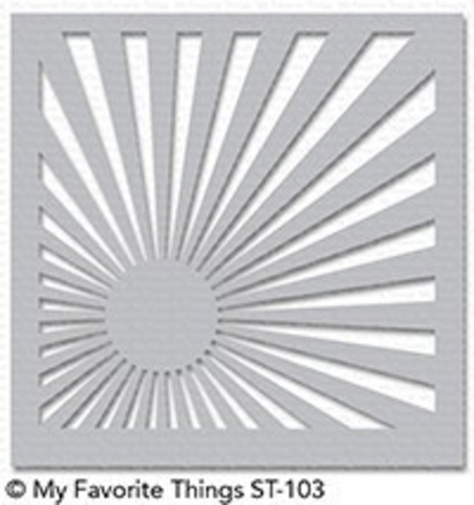 My Favorite Things Sunrise Radiating Rays Stencil (ST-103) My Favorite Things Sunrise Radiating Rays Stencil (ST-103)
