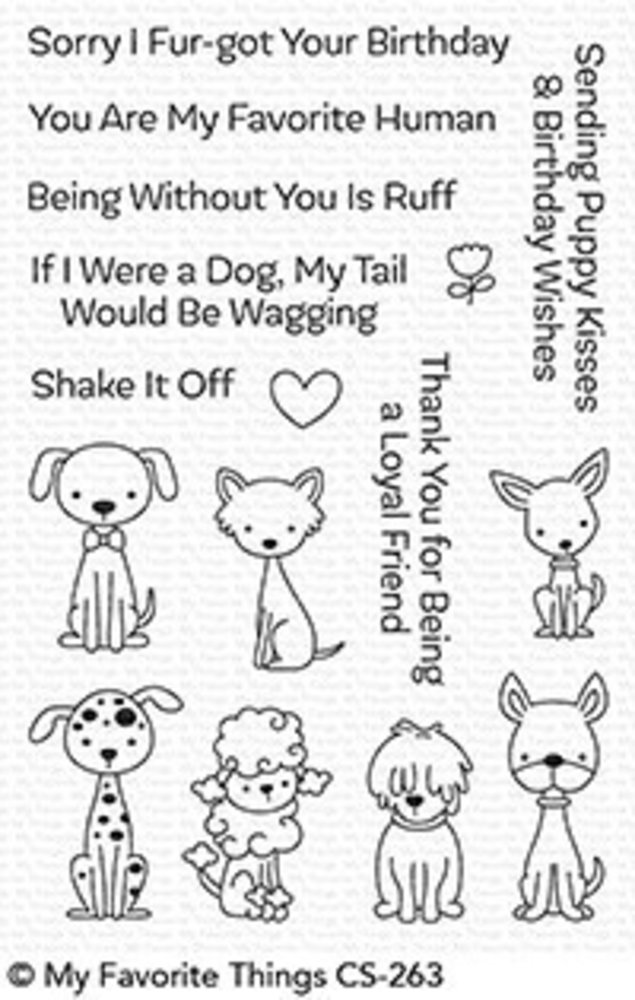 My Favorite Things Puppy Kisses Clear Stamps (CS-263) My Favorite Things Puppy Kisses Clear Stamps (CS-263)