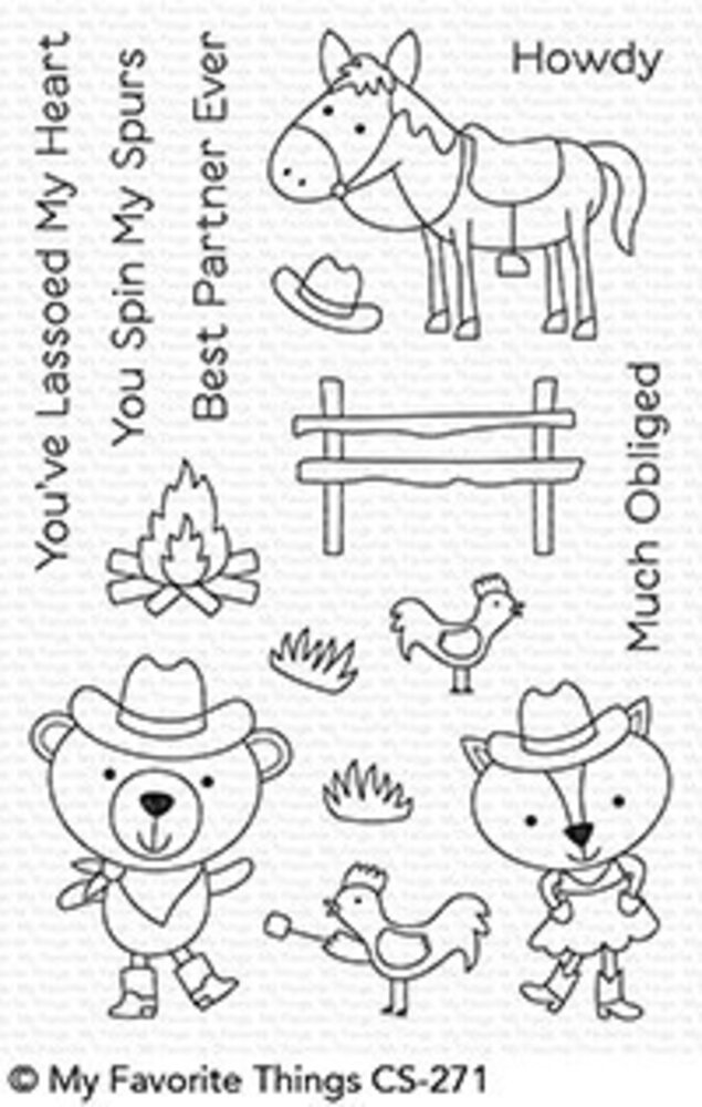 My Favorite Things Best In The West Clear Stamps (CS-271)
