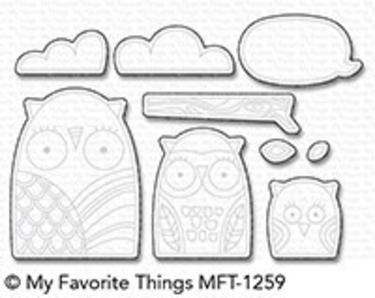 My Favorite Things Die-Namics Owl My Love (MFT-1259)