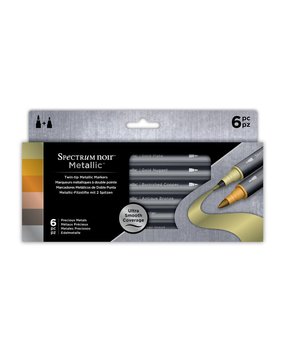 Spectrum Noir Twin-tip Metallic Markers Precious Metals (SPECN-MM-MET6) Spectrum Noir Twin-tip Metallic Markers Precious Metals (SPECN-MM-MET6)