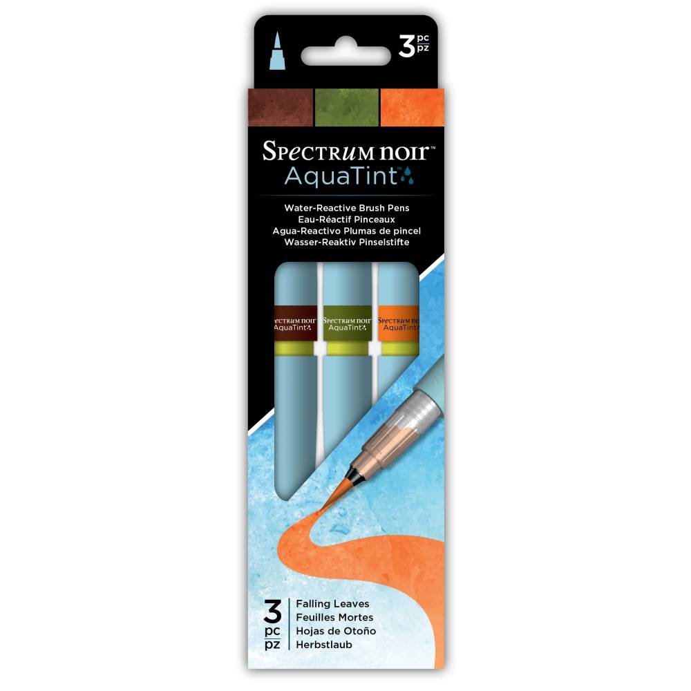 Spectrum Noir Aquatint Water-Reactive Brush Pens Falling Leaves (SPECN-AQTNT-FALL3) Spectrum Noir Aquatint Water-Reactive Brush Pens Falling Leaves (SPECN-AQTNT-FALL3)