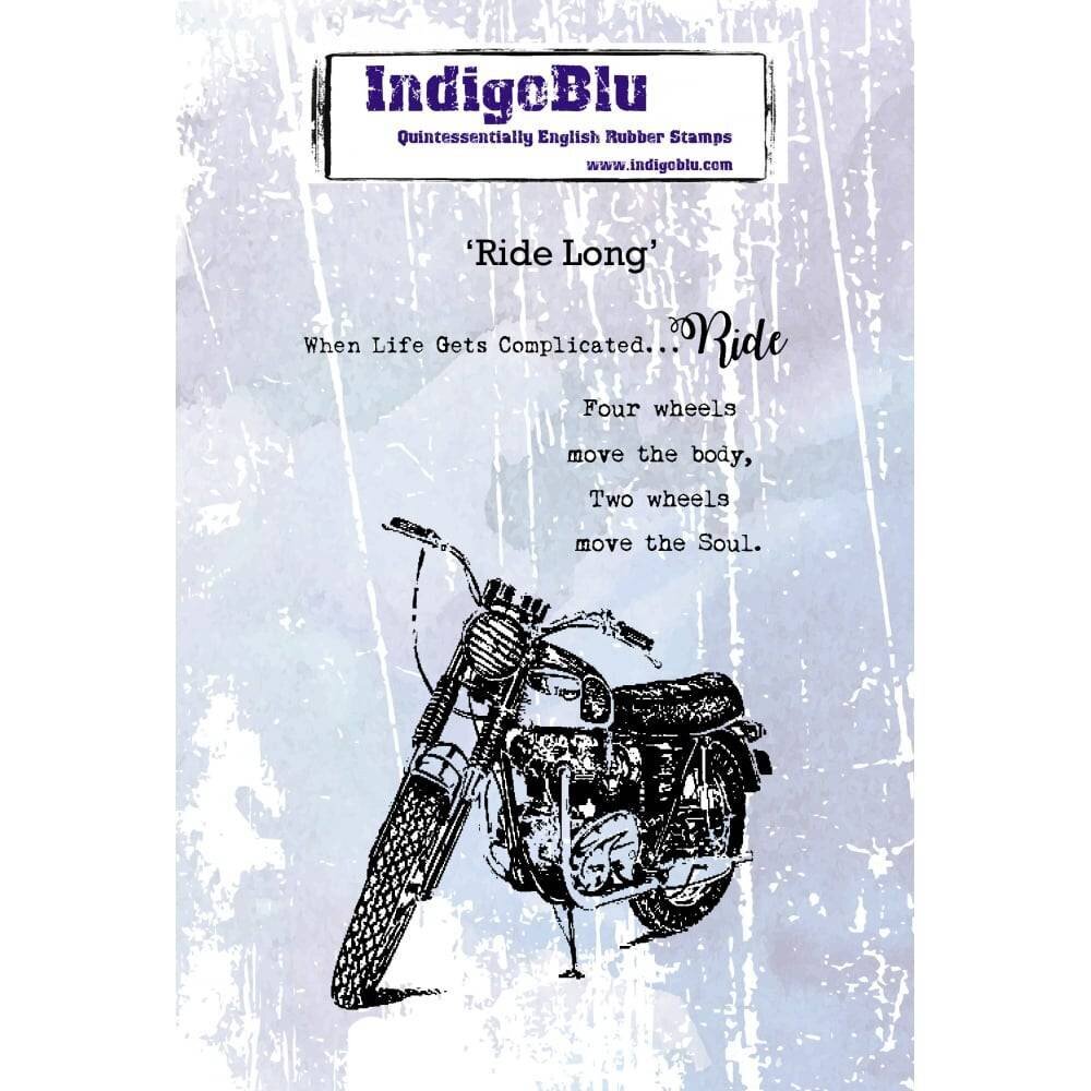IndigoBlu Ride Long A6 Rubber Stamp (IND0395)
