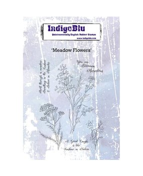 IndigoBlu Meadow Flowers A6 Rubber Stamp (IND0416) IndigoBlu Meadow Flowers A6 Rubber Stamp (IND0416)