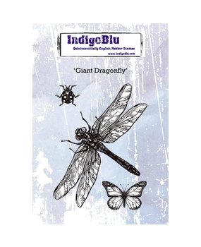 IndigoBlu Giant Dragonfly A6 Rubber Stamp (IND0417)