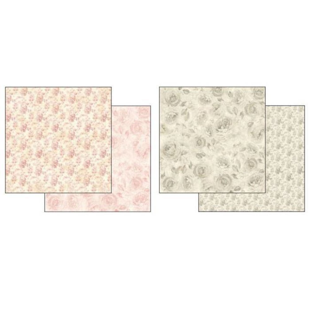 Stamperia Shabby Rose 12x12 Inch Paper Pack (SBBL12) Stamperia Shabby Rose 12x12 Inch Paper Pack (SBBL12)